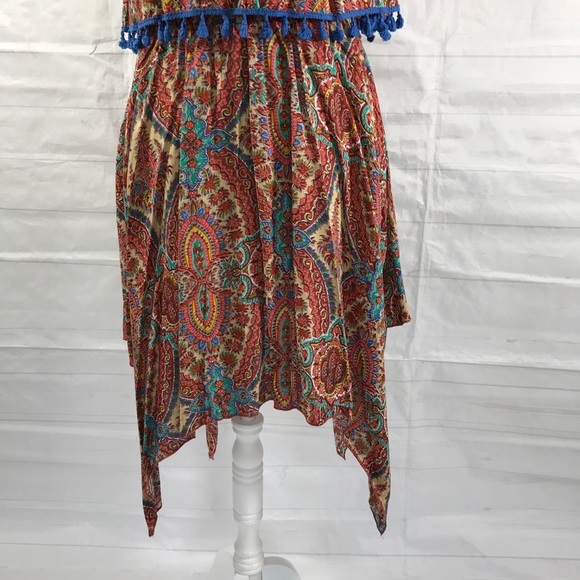 Umgee Dress Brown Multicolored Boho Size M - Picture 8 of 8